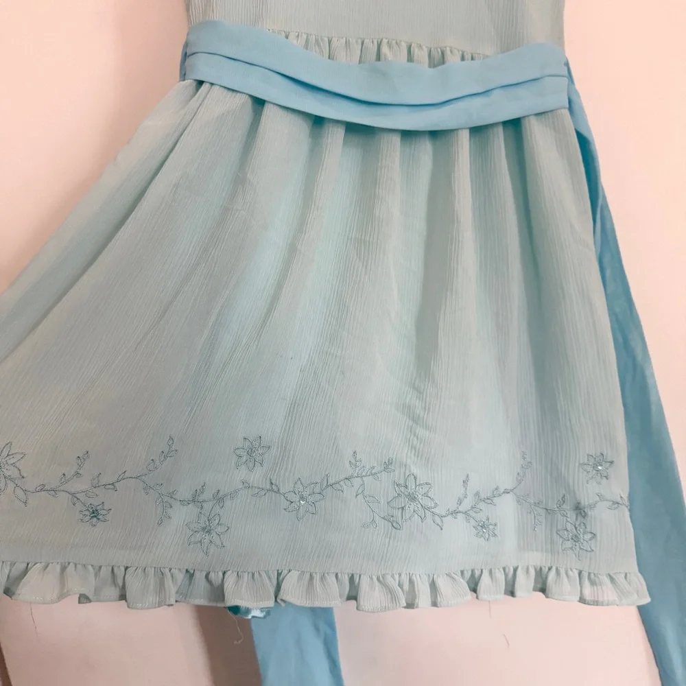 American Girl petals and posies blue dress for girls 7